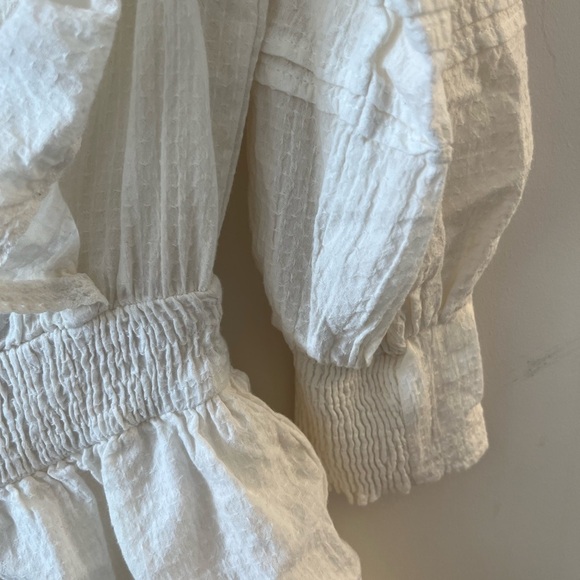 River Island Ruffled Eyelet Mini Dress (Size 10) - Picture 11 of 13